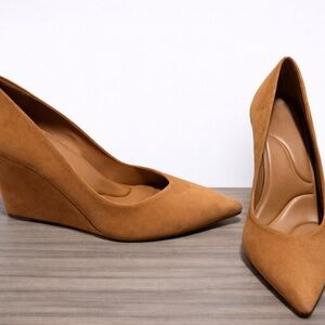 Gianni Bini Camel Color Wedge Shoes